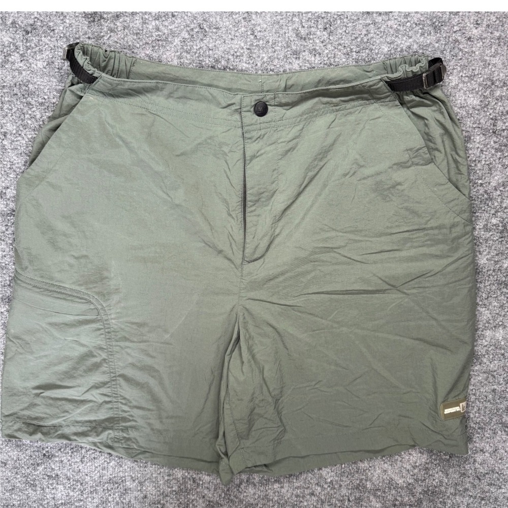 REI Hiking Shorts Womens L Gorpcore Adjustable Waist Utility Relaxed Sage Green